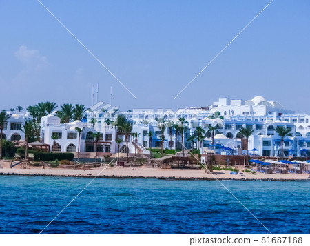 The view of empty from Covid-19 resorts and hotels 81687188