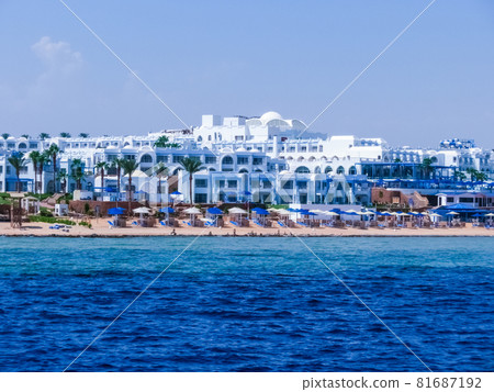The view of empty from Covid-19 resorts and hotels 81687192