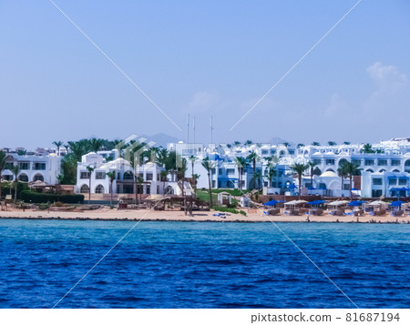 The view of empty from Covid-19 resorts and hotels 81687194