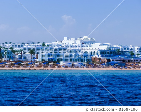 The view of empty from Covid-19 resorts and hotels 81687196