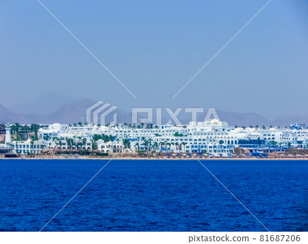 The view of empty from Covid-19 resorts and hotels 81687206