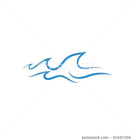 Water wave Logo 81687266