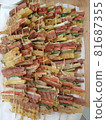 A holiday meal prepared in abundance 81687355