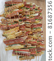Full of well-cooked skewers 81687356