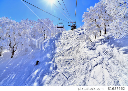 Nozawa Onsen Ski Resort / Yamabiko No. 2 Fourth Lift (Nozawa Onsen Village, Nagano Prefecture) [2021.2] 81687662
