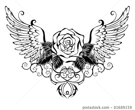 Rose with wings 81689159