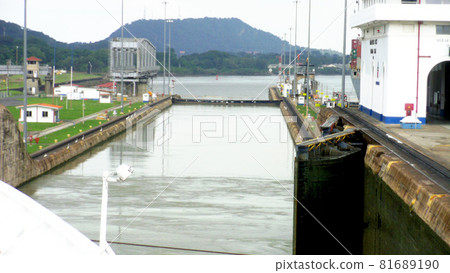 巴拿馬運河米拉弗洛雷斯門(太平洋一側),巴拿馬共和國 巴拿馬運河米拉弗洛雷斯門(太平洋一側),巴拿馬共和國 81689190
