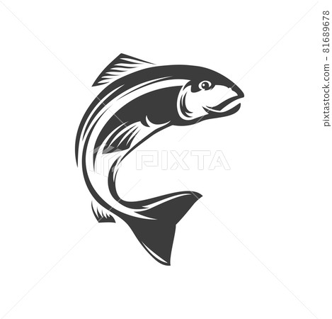 Salmon freshwater fish, seafood, marine food icon Salmon freshwater fish, seafood, marine food icon 81689678