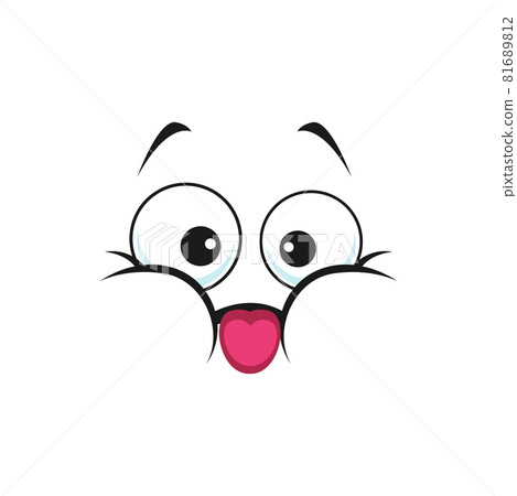 Smiley making fun in playful way, emoticon tongue Smiley making fun in playful way, emoticon tongue 81689812