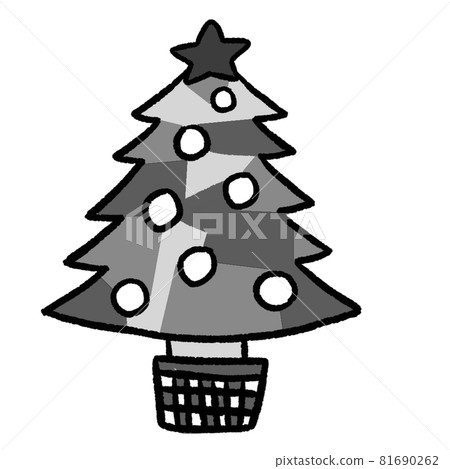 聖誕手繪聖誕樹 81690262