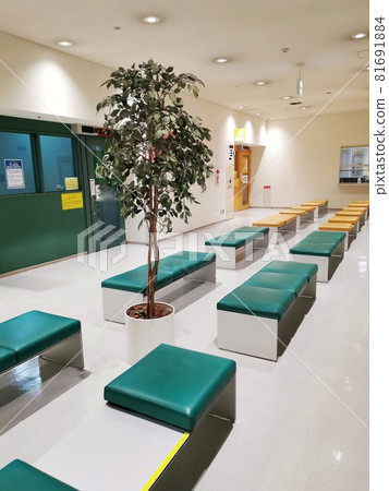 Corridor with colorful chairs Corridor with colorful chairs 81691884