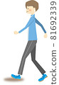 Young man walking 81692339
