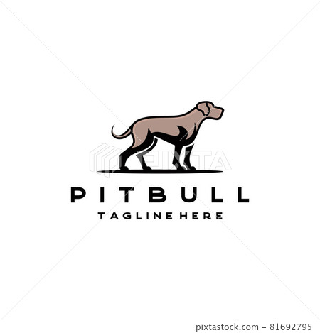American Bulldog / Pitbull Logo Design Vector Illustration American Bulldog / Pitbull Logo Design Vector Illustration 81692795