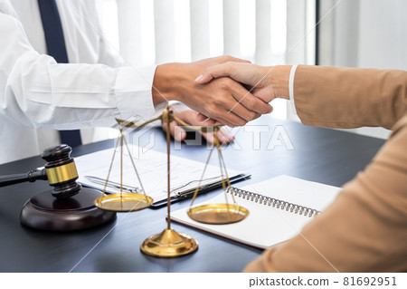 a righteous lawyer providing legal advice and counsel researching and gathering evidence 81692951