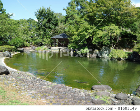 Azumaya in the Japanese garden of the Olympics Azumaya in the Japanese garden of the Olympics 81693149