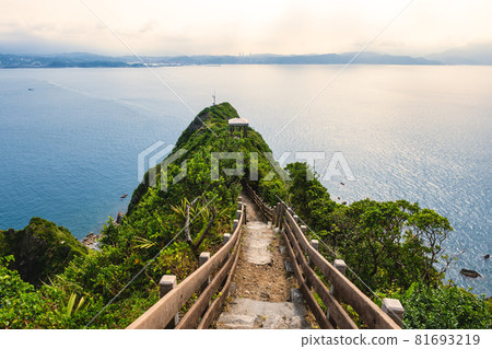 view over the peak of keelung islet in Keelung, taiwan 81693219