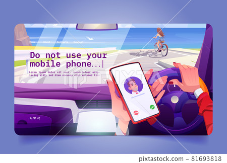 No using mobile phone while driving No using mobile phone while driving 81693818