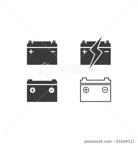 Car battery icon 81694521