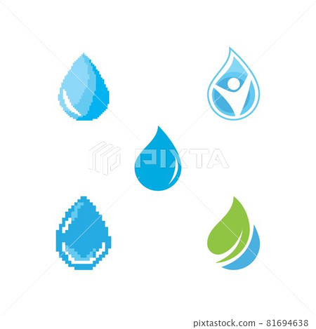 water drop Logo water drop Logo 81694638