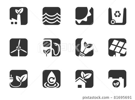 Alternative energetics icon set 81695691