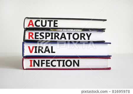 ARVI symbol. Abbreviation ARVI acute respiratory viral infection on books. Beautiful white background. Copy space. Medical and ARVI acure respiratory viral infection concept. ARVI symbol. Abbreviation ARVI acute respiratory viral infection on books. Beautiful white background. Copy space. Medical and ARVI acure respiratory viral infection concept. 81695978