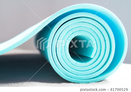 Mat for practicing yoga, pilates and stretching exercises Mat for practicing yoga, pilates and stretching exercises 81700529