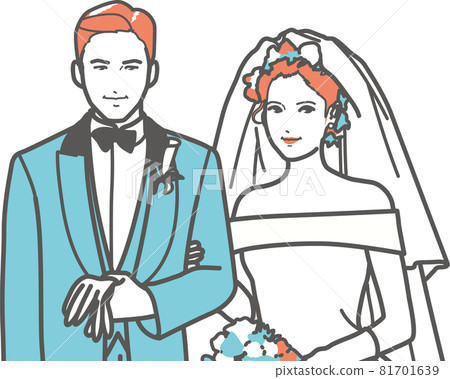 Wedding bride and groom off-shoulder 81701639
