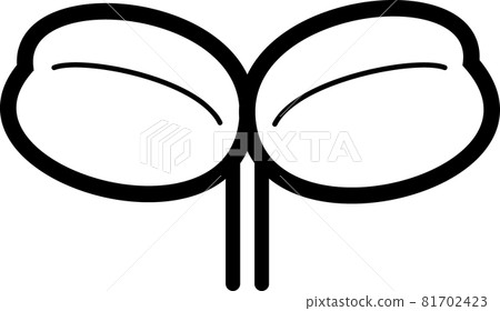 Lid leaf black and white black edge 81702423