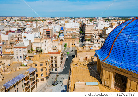 aerial veiw of Elche and dome of St Mary Basilica aerial veiw of Elche and dome of St Mary Basilica 81702488