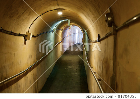 Tunnel leading to the former naval headquarters cave 81704353