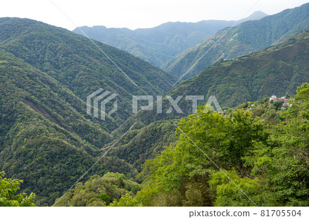 Northern cross-island highway in Taiwan 81705504