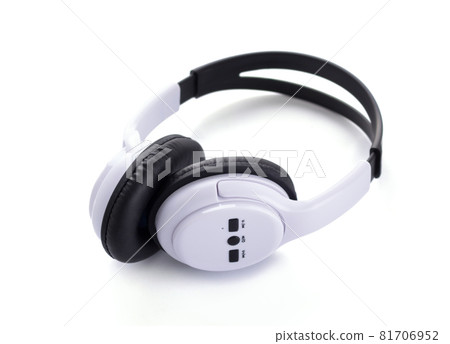 Wireless headphones isolated at white background Wireless headphones isolated at white background 81706952