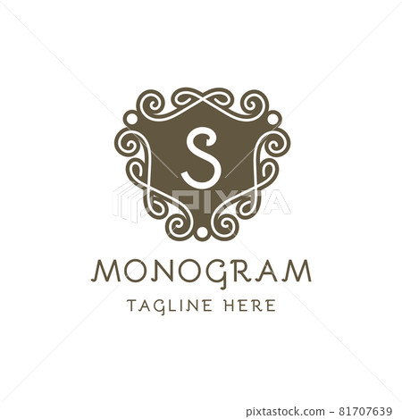 monogram luxury Logo vector template for Restaurant Royalty Boutique Cafe Hotel Jewelry Fashion. monogram luxury Logo vector template for Restaurant Royalty Boutique Cafe Hotel Jewelry Fashion. 81707639