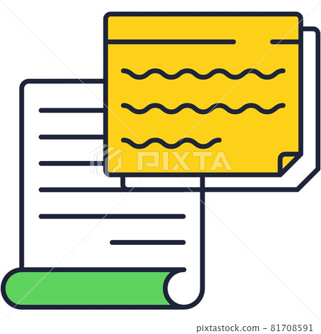Document icon vector paper with note information Document icon vector paper with note information 81708591