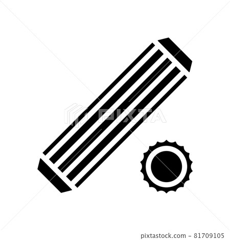 dowel screw glyph icon vector illustration 81709105