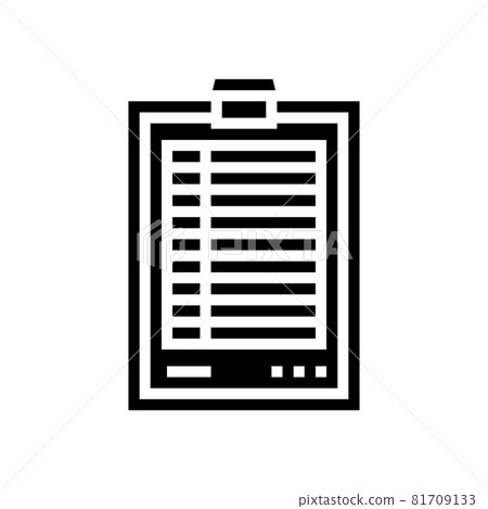 score paper golf game glyph icon vector illustration score paper golf game glyph icon vector illustration 81709133