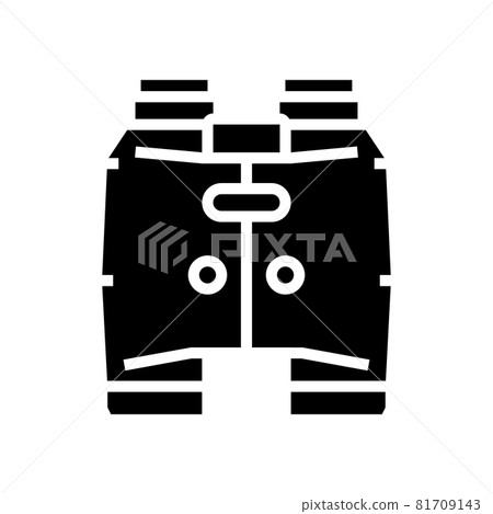 binocular tool glyph icon vector illustration 81709143