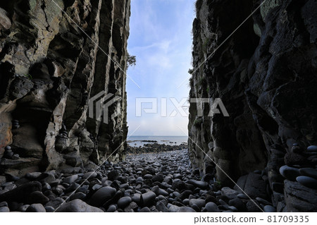 Columnar jointing, columnar jointing, coast, coastal area, cliff, precipice, half-moon, seaside, Columnar jointing, columnar jointing, coast, coastal area, cliff, precipice, half-moon, seaside, 81709335