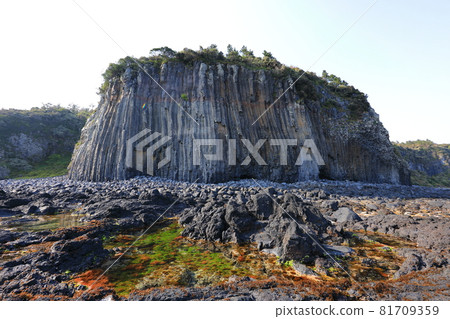 Columnar jointing, columnar jointing, coast, coastal area, cliff, precipice, half-moon, seaside, Columnar jointing, columnar jointing, coast, coastal area, cliff, precipice, half-moon, seaside, 81709359