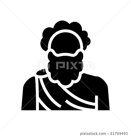 human ancient greece glyph icon vector illustration human ancient greece glyph icon vector illustration 81709493
