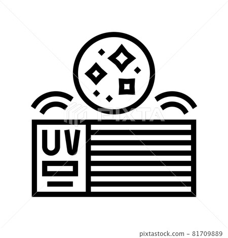 house air filtration system line icon vector illustration 81709889
