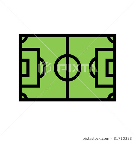 field soccer color icon vector illustration field soccer color icon vector illustration 81710358