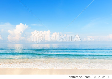 Blue sky and beautiful beach in Punta Cana, Dominican Republic. Blue sky and beautiful beach in Punta Cana, Dominican Republic. 81710405