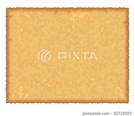 Ancient paper. Old antique parchment texture. Blank yellow page of retro manuscript. Vector illustration isolated on white. Ancient paper. Old antique parchment texture. Blank yellow page of retro manuscript. Vector illustration isolated on white. 81710503