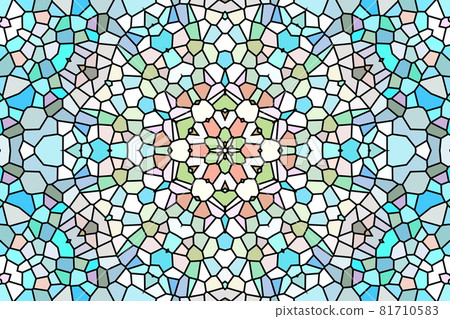 Stained glass-like geometric pattern design Stained glass-like geometric pattern design 81710583