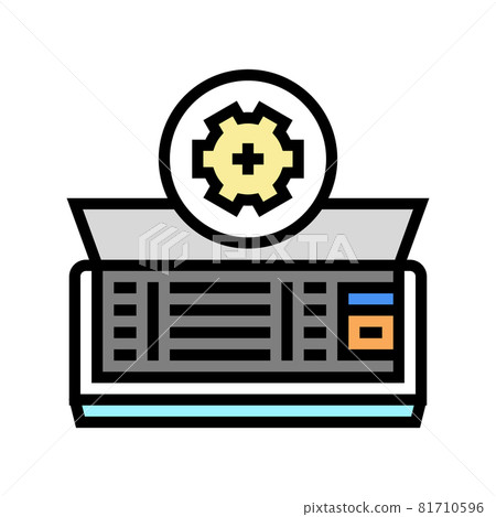 air conditioning maintenance color icon vector illustration 81710596