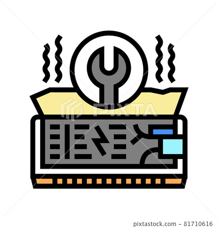 air conditioning repair color icon vector illustration air conditioning repair color icon vector illustration 81710616
