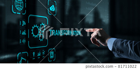 Business Digital Transformation. Future and Innovation Internet and network concept. Technology background Business Digital Transformation. Future and Innovation Internet and network concept. Technology background 81711022