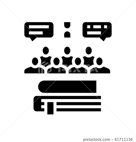 social history glyph icon vector illustration 81711136