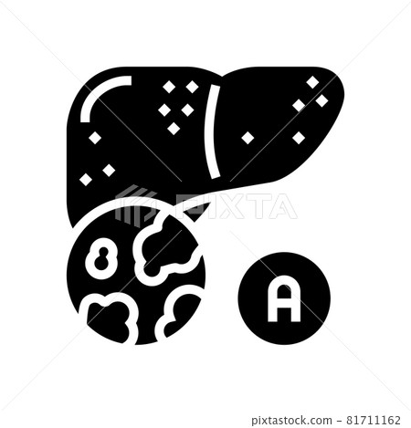 type a hepatitis glyph icon vector illustration 81711162